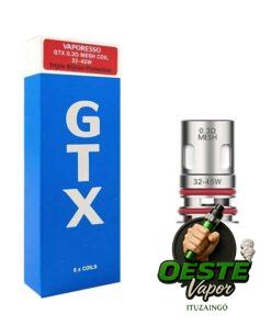 RESISTENCIA VAPORESSO ? GTX MESH 0.30 ohms