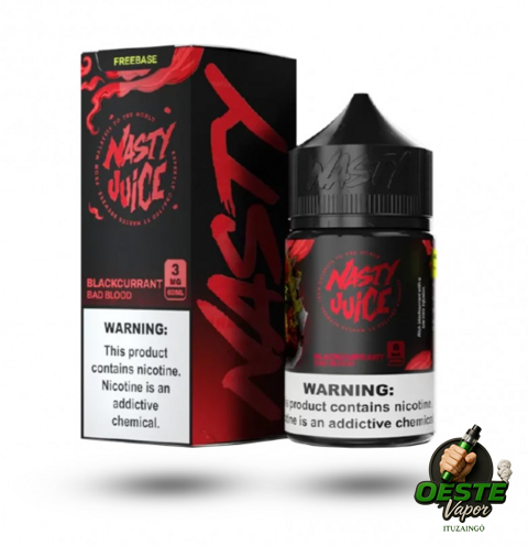 Nasty Juice - Blackcurrant Bad Blood 3mg 60ml (ÚLTIMO)